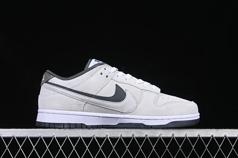 All categories Nk SB Dunk series Nk SB Dunk Low low-top sneakers Nk Dunk Low 85 double hook series white gray SB low-top sports and leisure sneakers HV1800-101